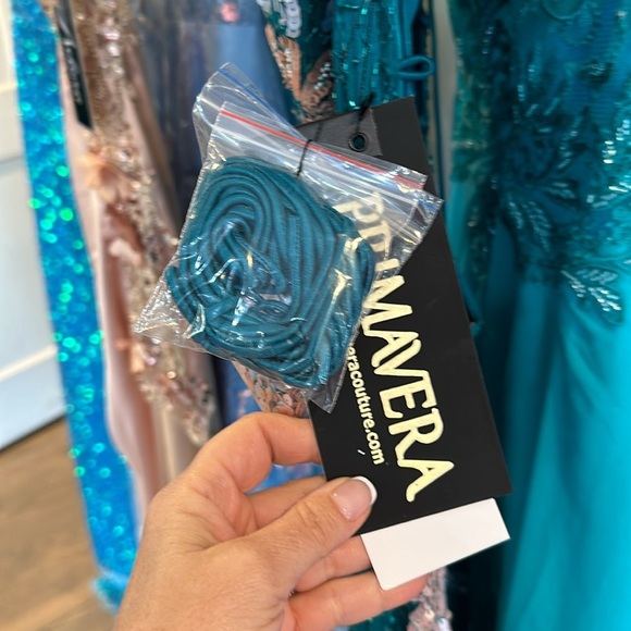 PRIMAVERA COUTURE LONG DRESS 3914 size 8 NEW WITH TAGS - Picture 3 of 7